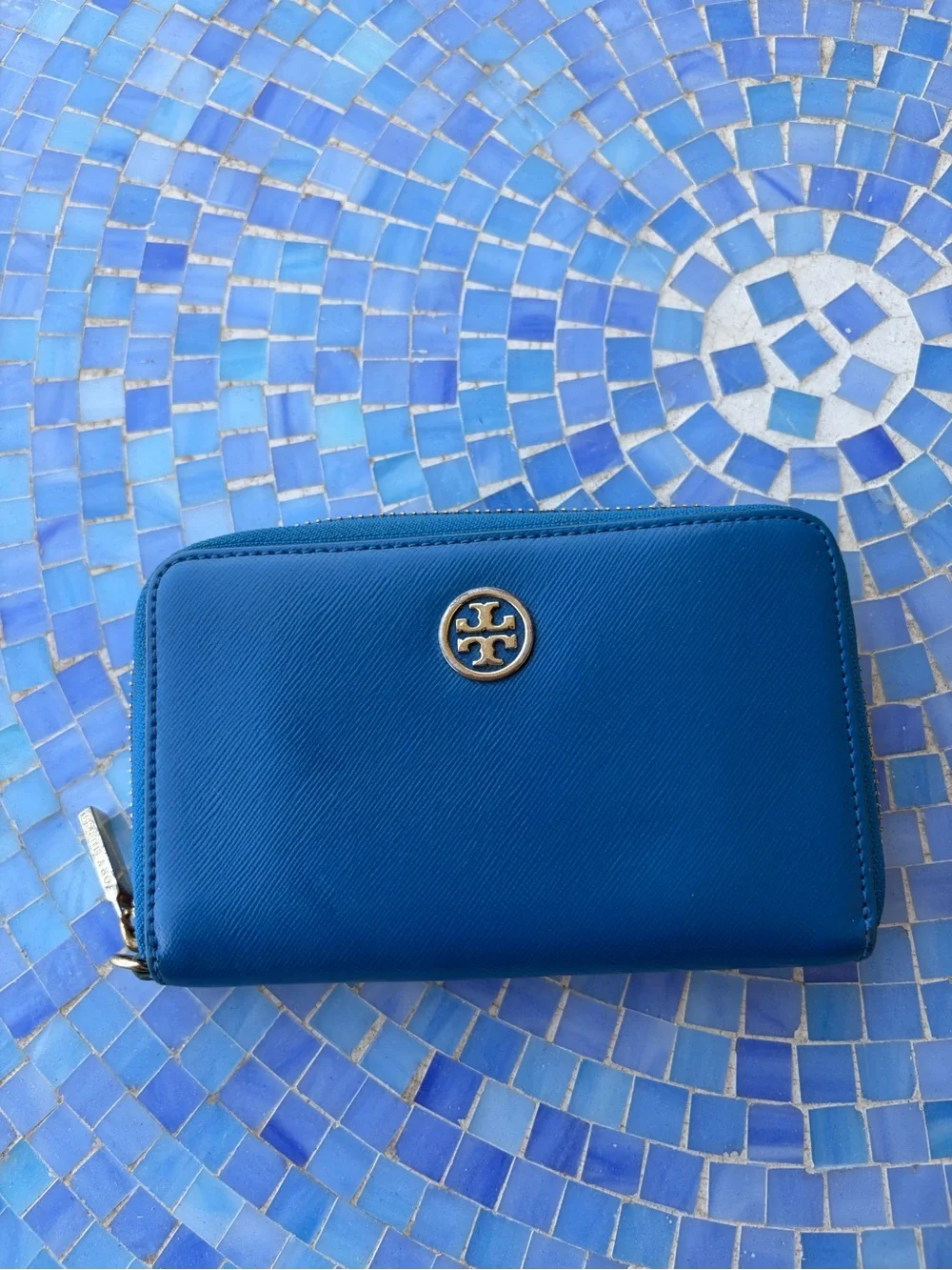 Tory Burch Blue leather wallet